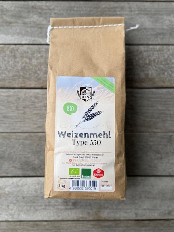 Produktfoto zu Weizenmehl Type 550 1 kg