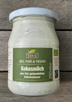 Produktfoto zu Kokosmilch 250 ml Glas