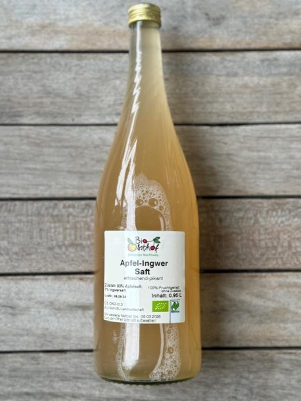 Produktfoto zu Apfel-Ingwer-Saft 0,95 l