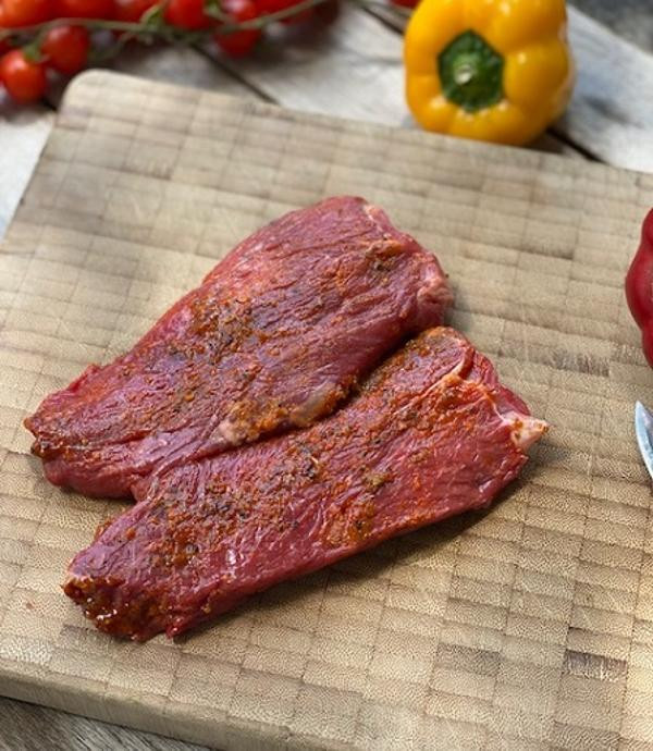 Produktfoto zu Rinderhüftsteak mariniert, 2 x ca. 200g