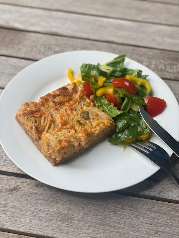 Produktfoto zu Dinkel Zwiebelkuchen von Back Bord