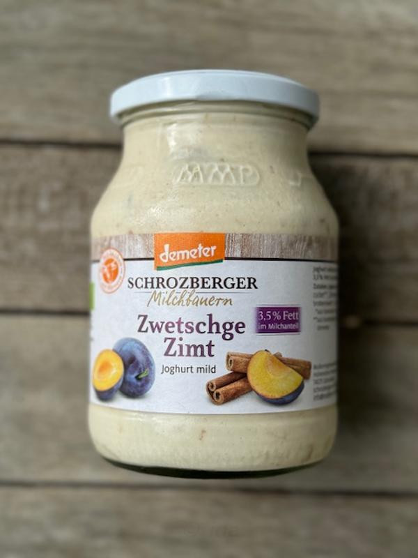 Produktfoto zu Joghurt Zwetschge Zimt 500g Glas